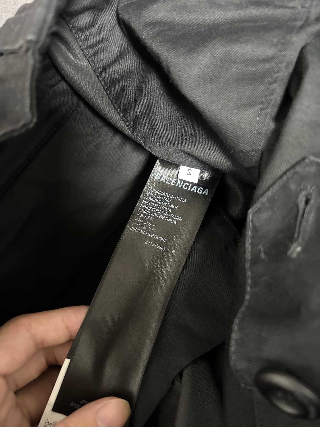 [S] 발렌시아라 킥카고 팬츠 블랙 상품이미지4