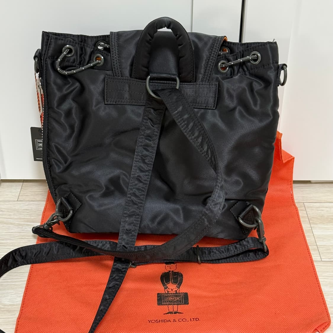 PORTER TANKER SACKPACK 포터 탱커 색팩 블랙 새상품  상품이미지6