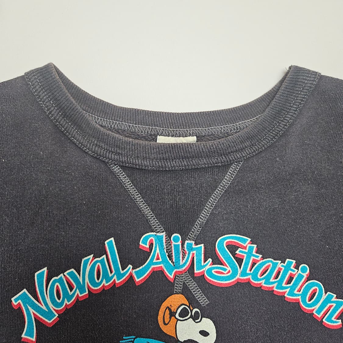 (무료배송) 버즈릭슨 스누피 빈티지 복각 스웻셔츠 / 블랙 / M사이즈 상품이미지3