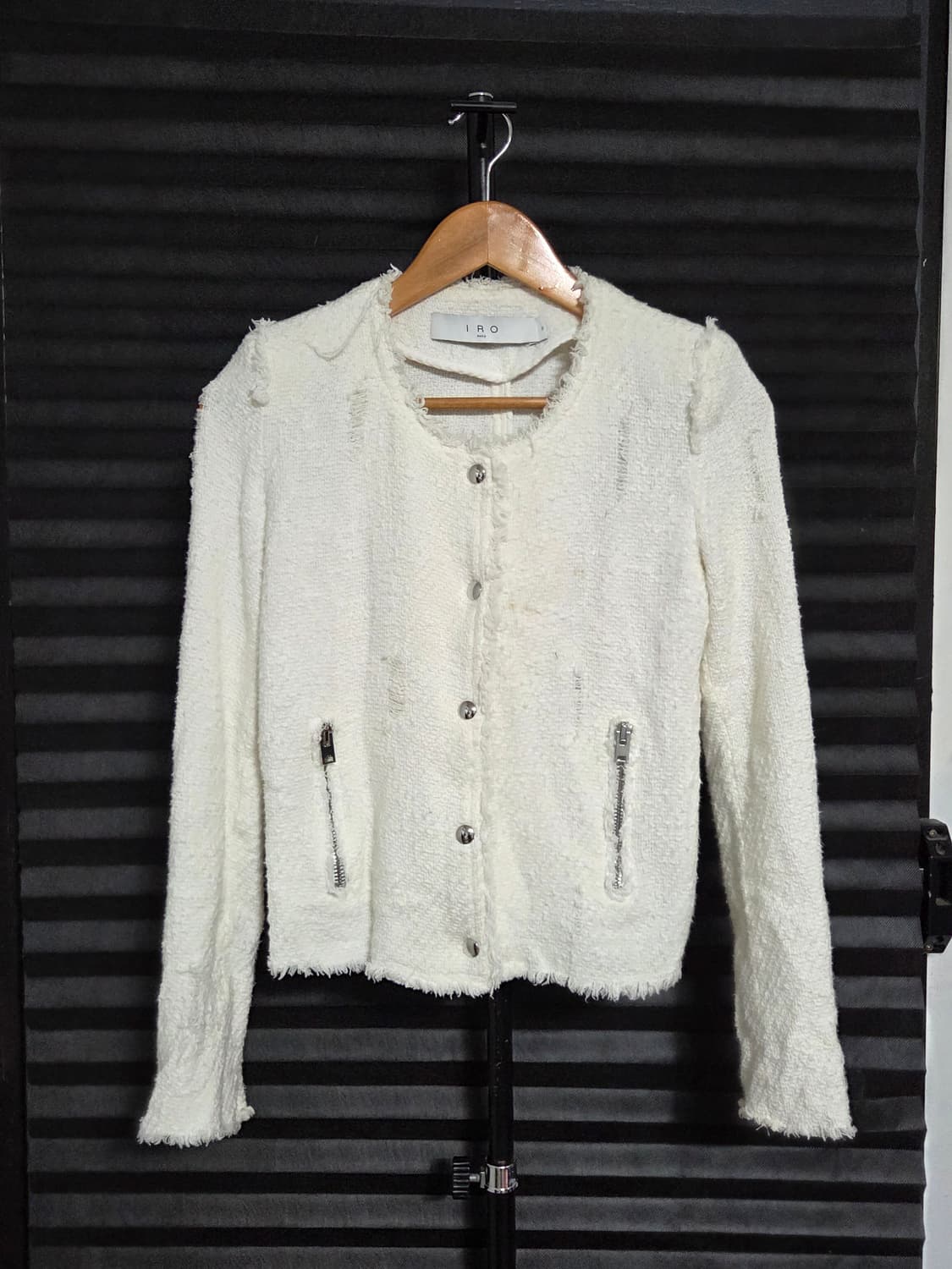 (정품) [이로] 아그네트 프린지 코튼 트위드 자켓 | 00112 상품이미지1