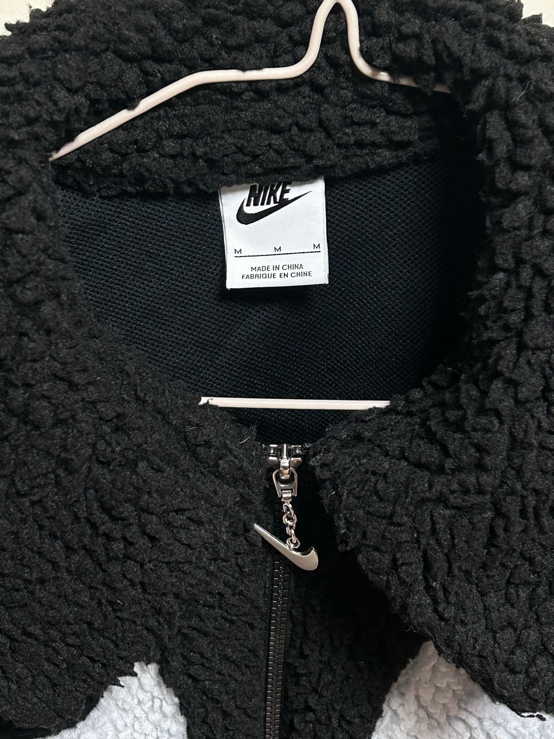 나이키 스우시 뽀글이 집업 M 상품이미지3