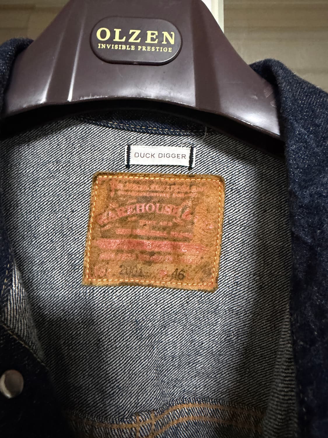 웨어하우스 덕디거 1세대 데님 자켓 46사이즈 상품이미지2