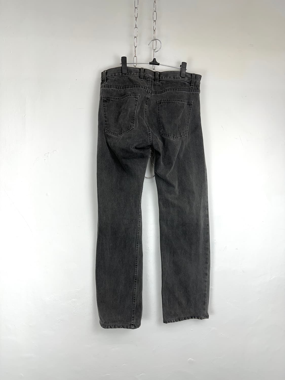 DKNY Pure Black Washed Denim Pants 상품이미지7