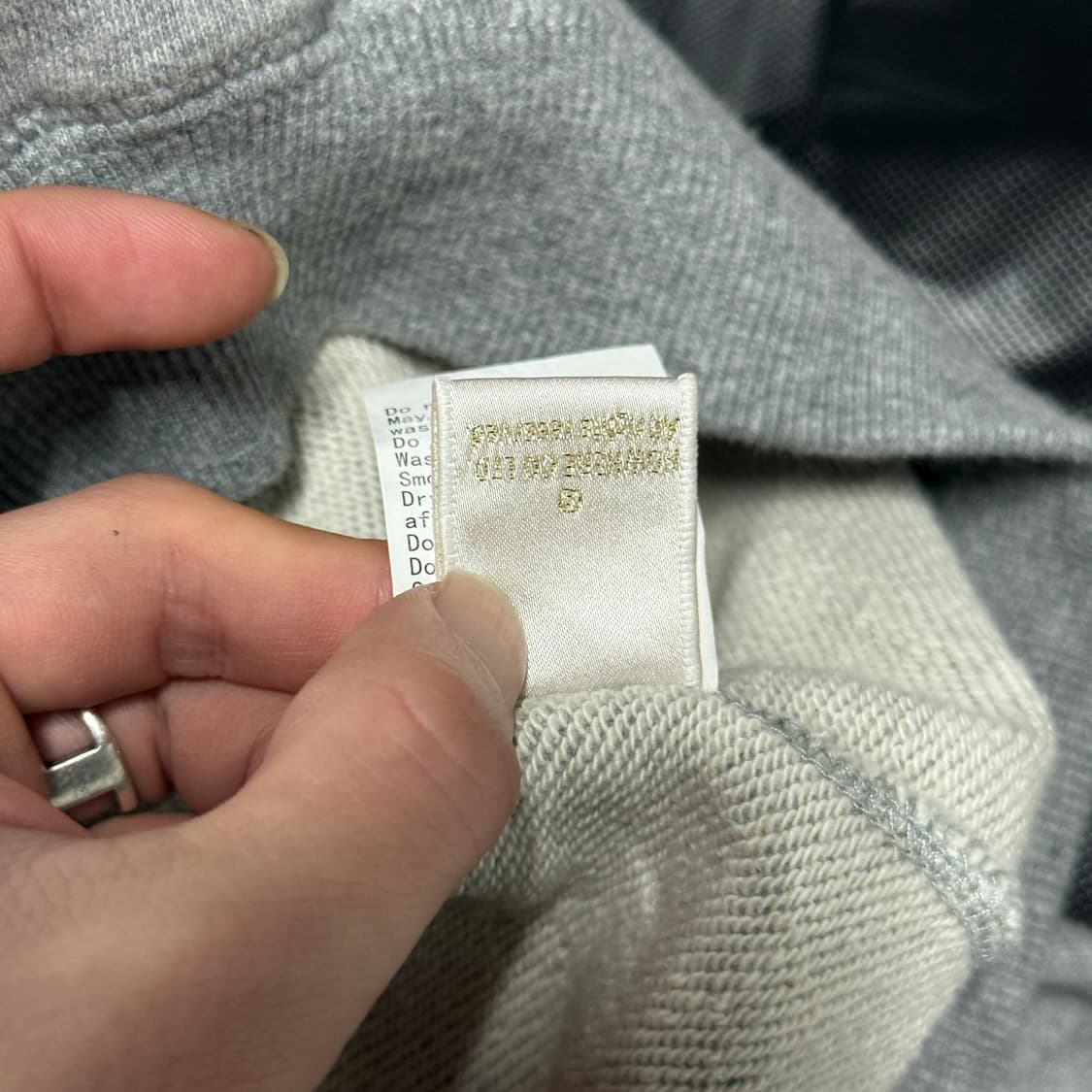 정품 베이프 OG 스타 카모 풀 집업 후디 헤더 그레이 상품이미지10