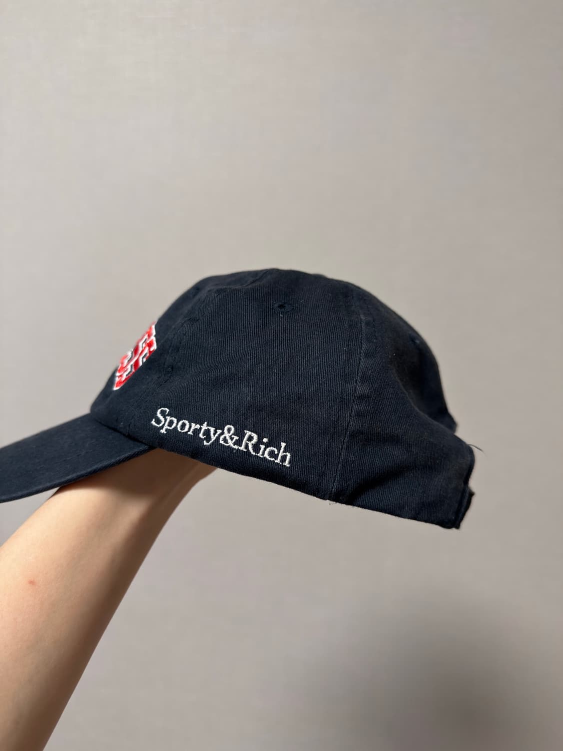 스포티앤리치 웰니스 로고 볼캡 (네이비) 상품이미지2