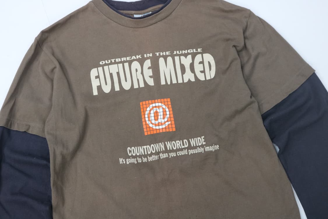 third wave 써드웨이브 빈티지 레이어드 그래픽 롱슬리브 (M) 상품이미지3