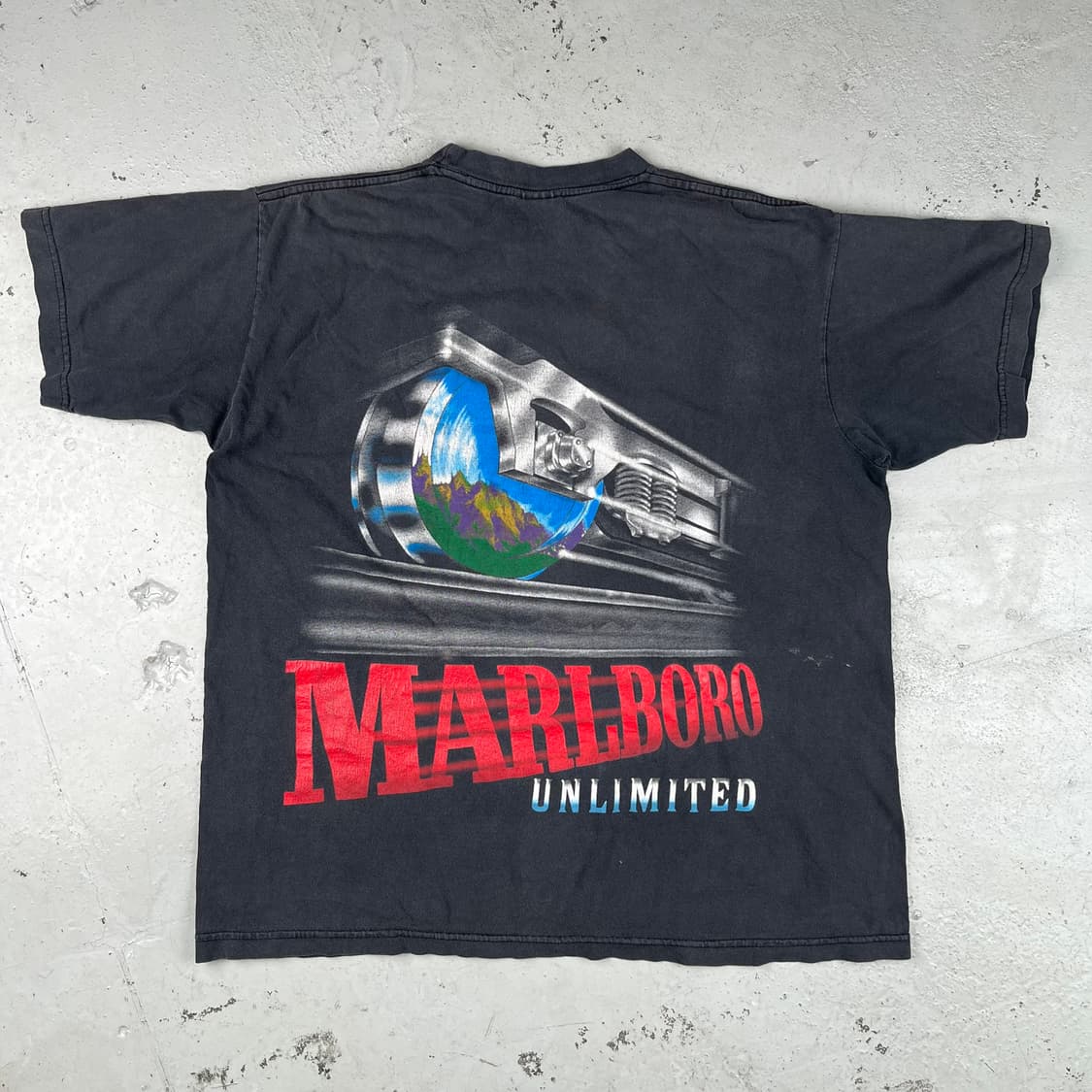 빈티지 말보로 언리미티드 트레인 반팔 상품이미지3