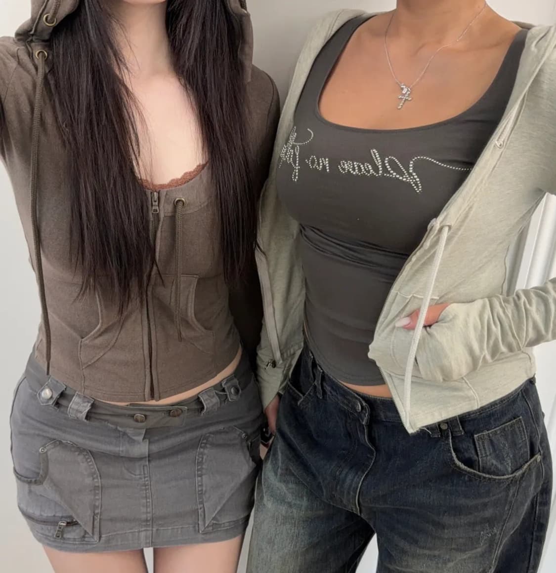 플리즈노팔로우 카밀라 포켓 스커트 s (grey) 상품이미지2