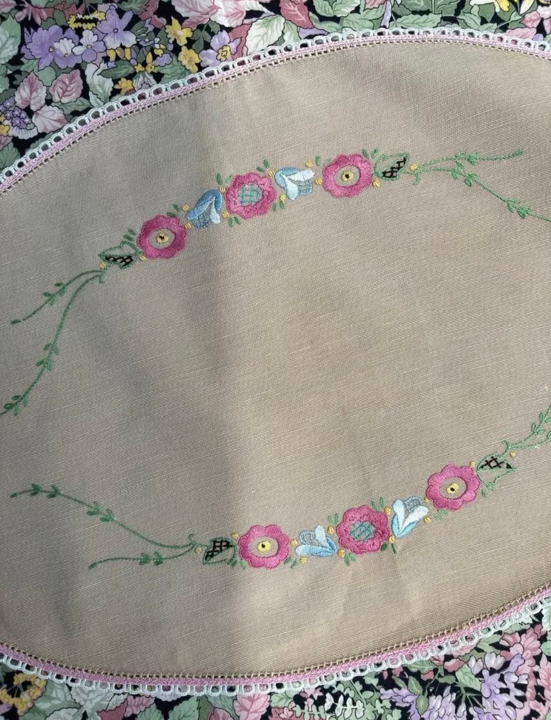 빈티지 손자수 티매트 상품이미지2