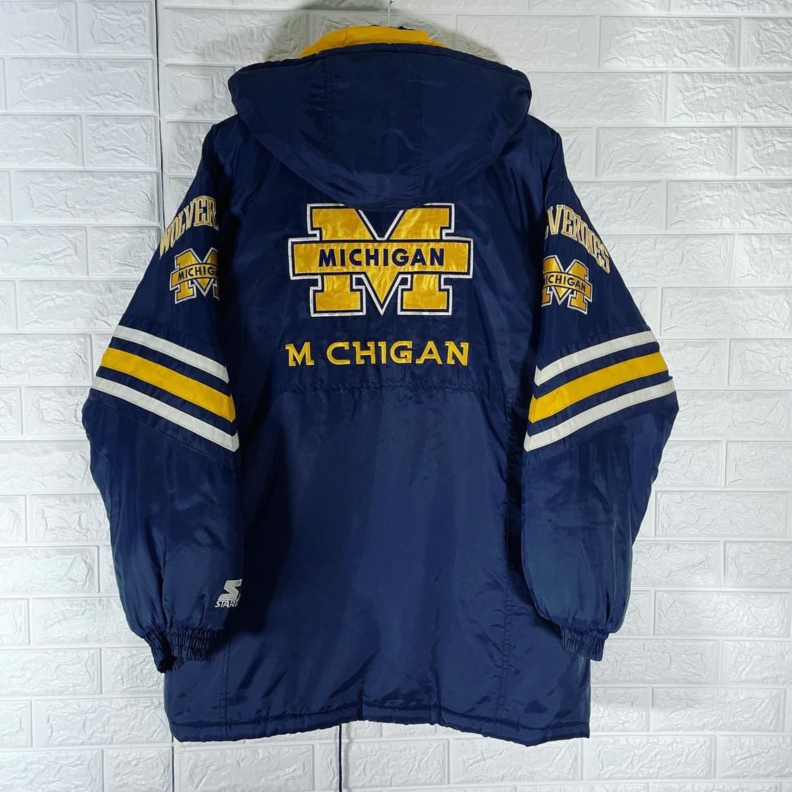 스타터 올드스쿨 미시건울버린농구팀 점퍼 상품이미지1