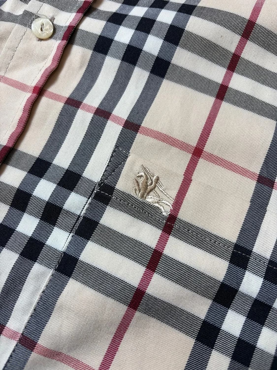 버버리 00's 시그니처 노바체크 반팔 셔츠 PN9229 상품이미지4