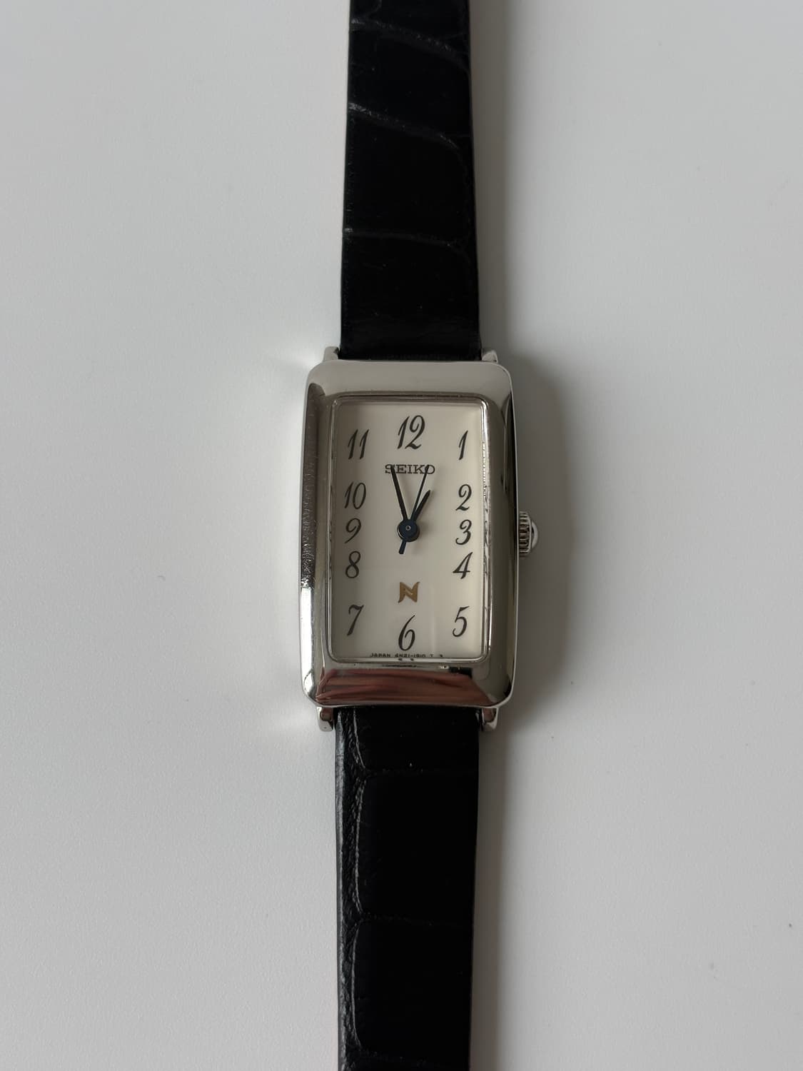 세이코 1990년대 Noie 실버 스퀘어 쿼츠 여성 상품이미지1