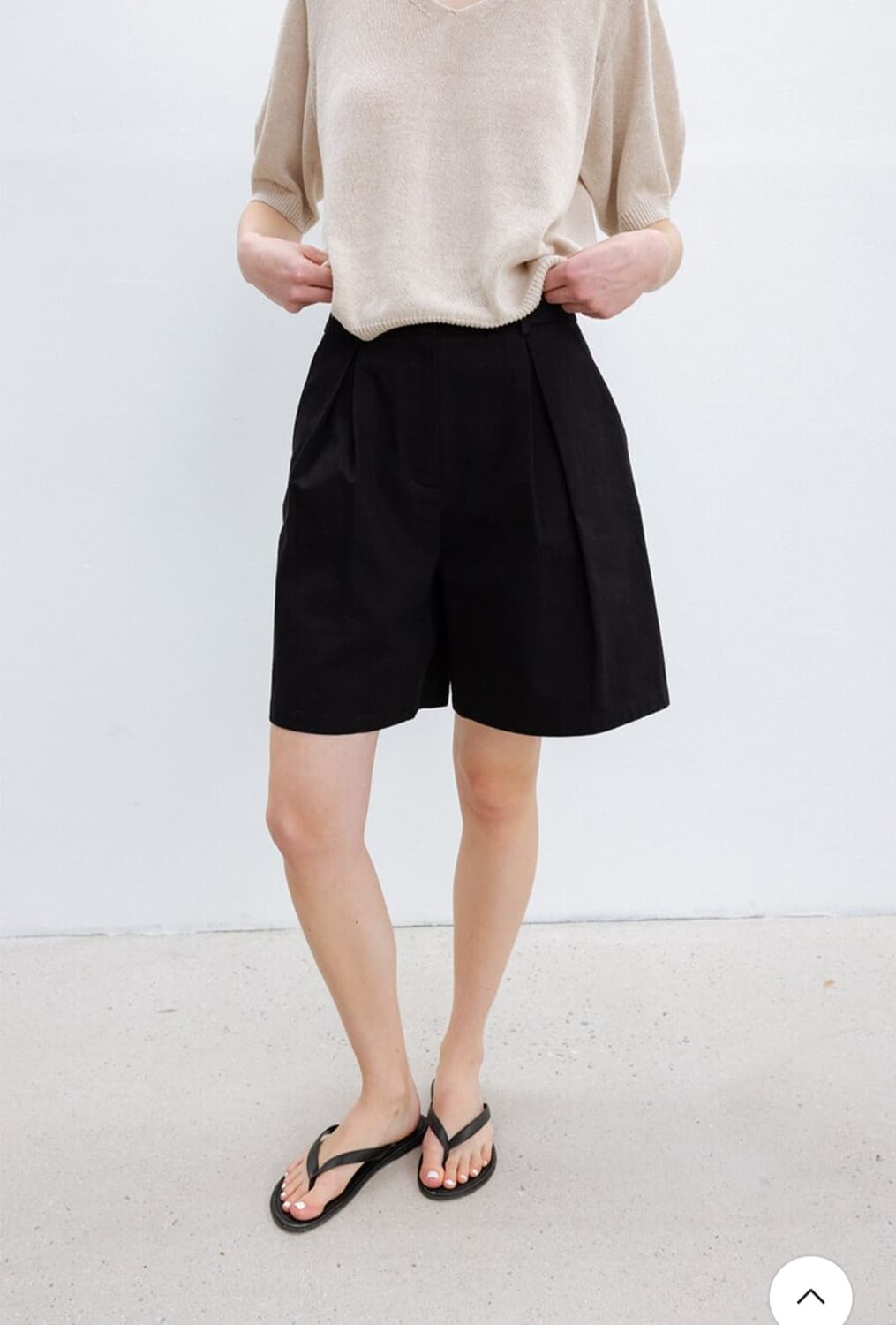 A-Pintuck Shorts 블랙  상품이미지2