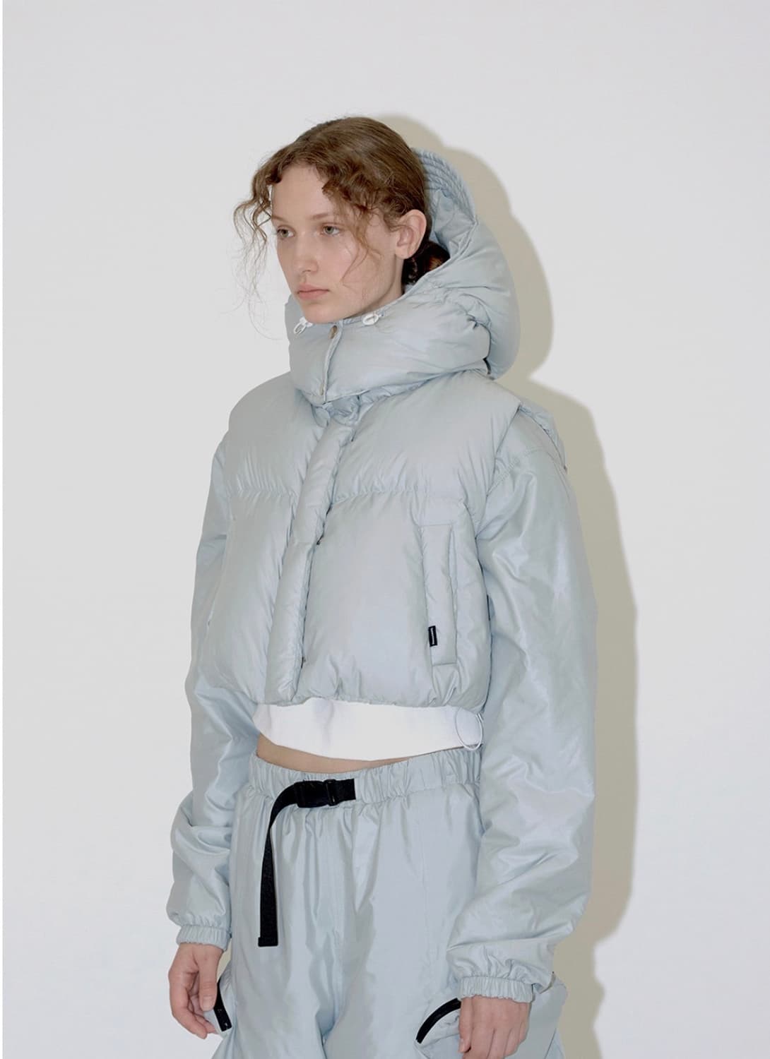 다이애그널 RDS SHORT PADDING VEST (blue grey) 상품이미지3