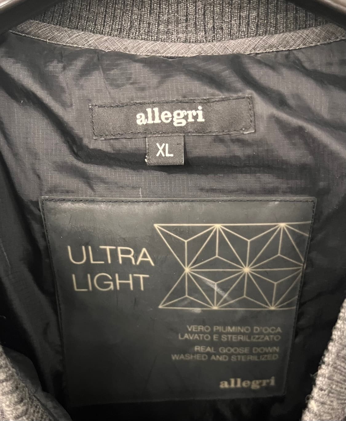 Allegri 남성 구스다운 패딩 맨투맨 XL 상품이미지5