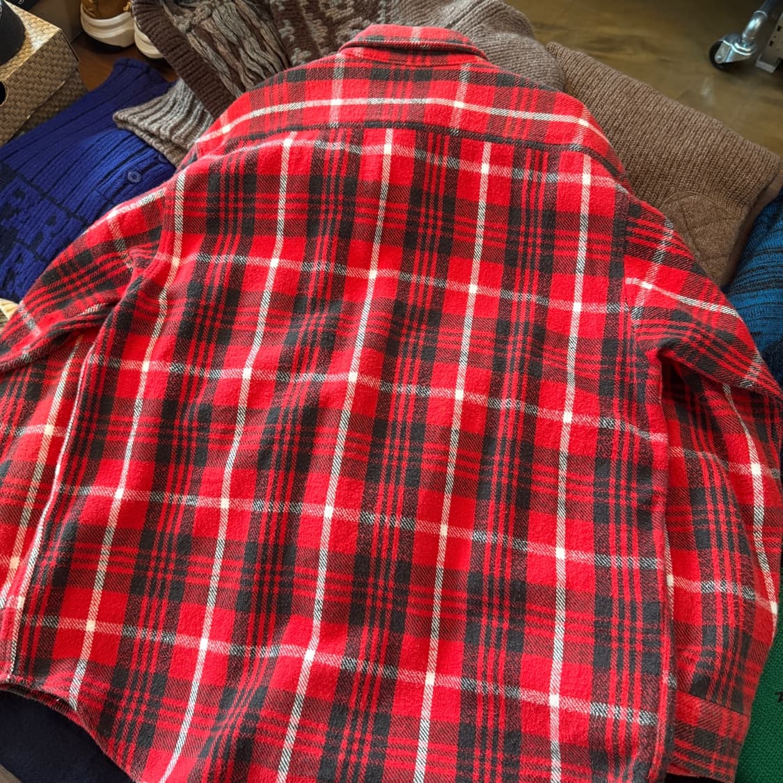 90's 에드윈 플란넬 셔츠  상품이미지5