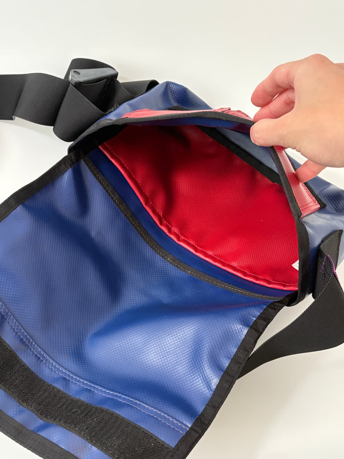 tarpaulin shoulder bag (blue) 상품이미지8