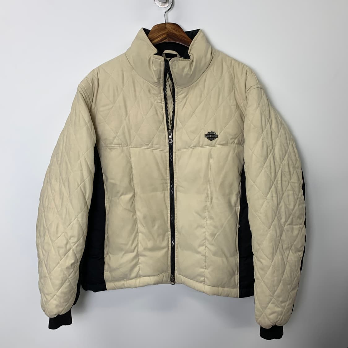 할리데이비슨 은장 아이보리 퀼팅 경량 자켓 상품이미지2