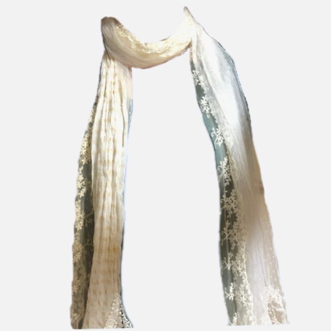 플라워 도트 레이스 스카프 상품이미지1