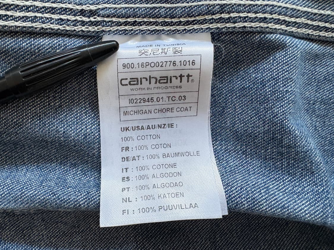 칼하트 데님 초어 코트 L 상품이미지7