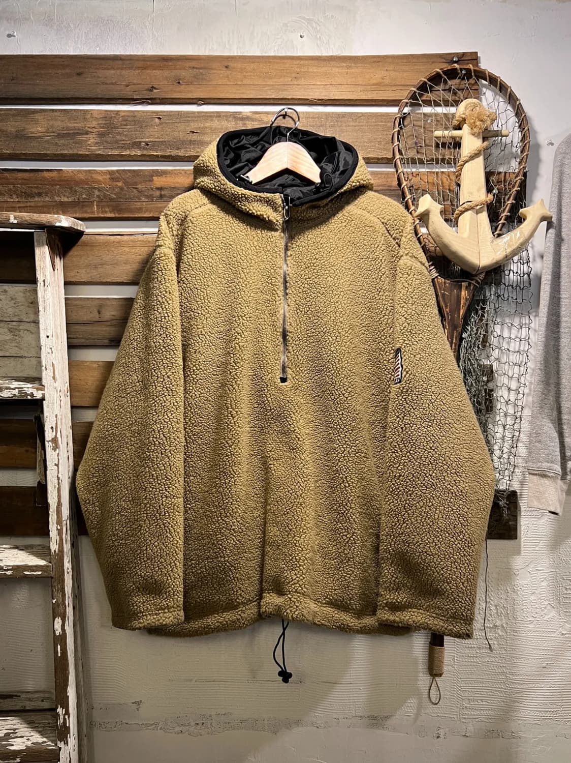 [XL]폴로 진스 하프집업 리버시블 플리스 후드 자켓 상품이미지1