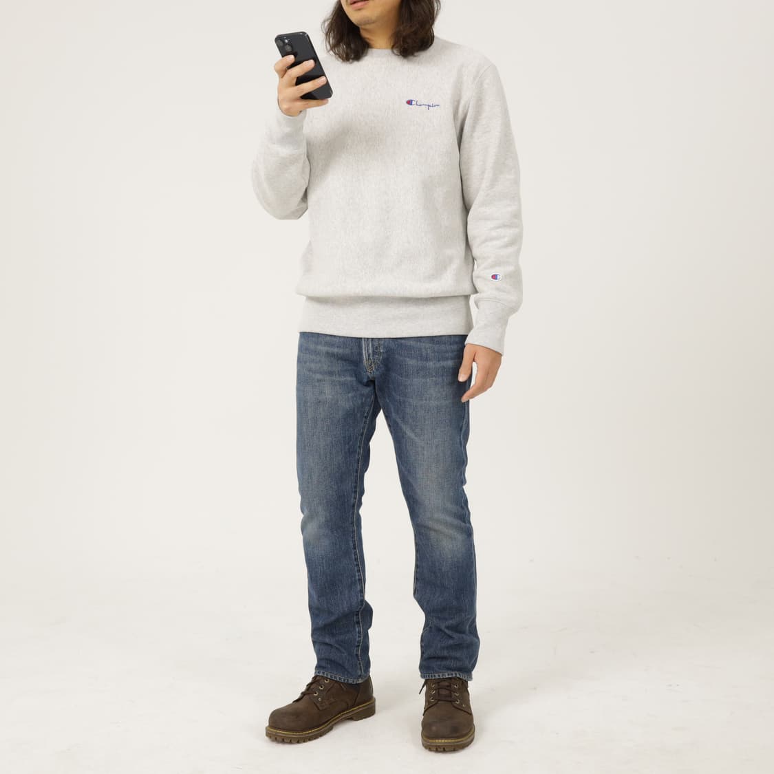 챔피온 리버스위브 웜업 기모 맨투맨 상품이미지6