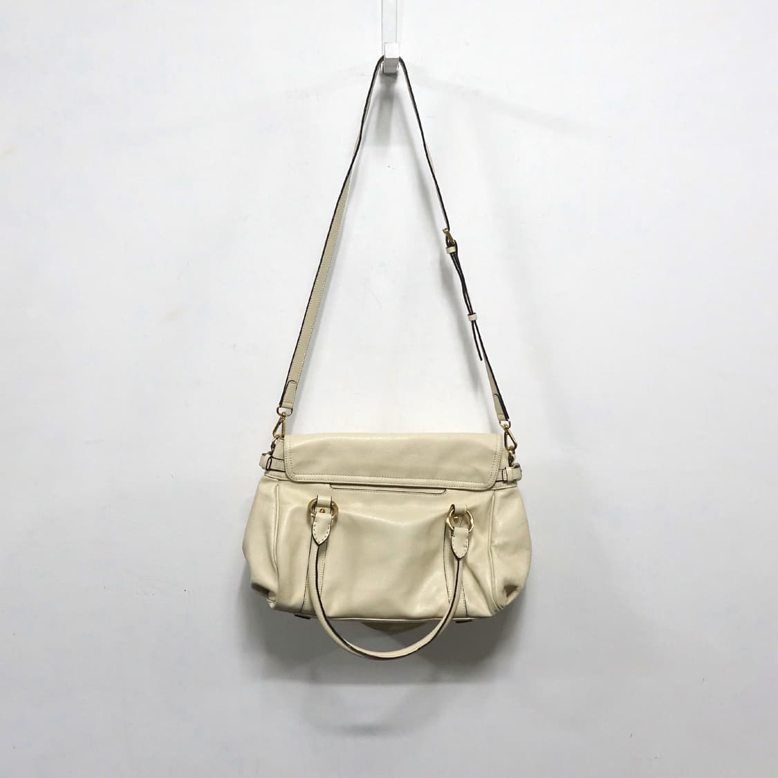 ANNE KLEIN 앤클라인 크림 아이보리 2way 숄더 레더백 상품이미지5