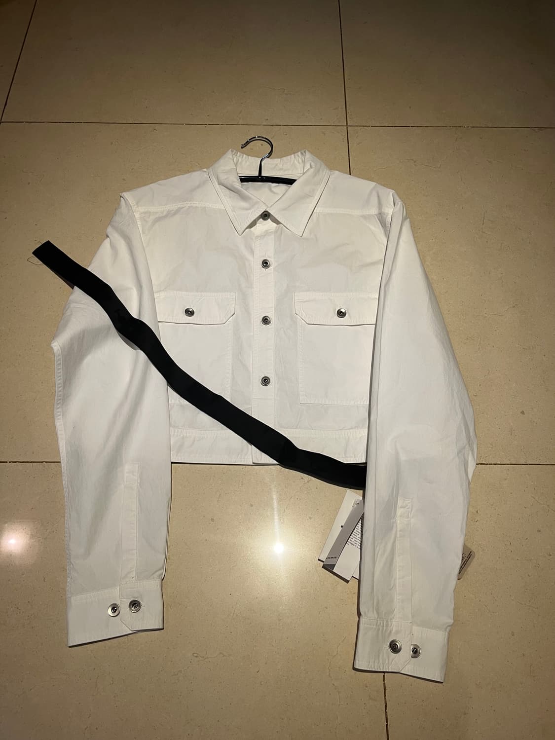 릭오웬스 크롭 셔츠 자켓 상품이미지1