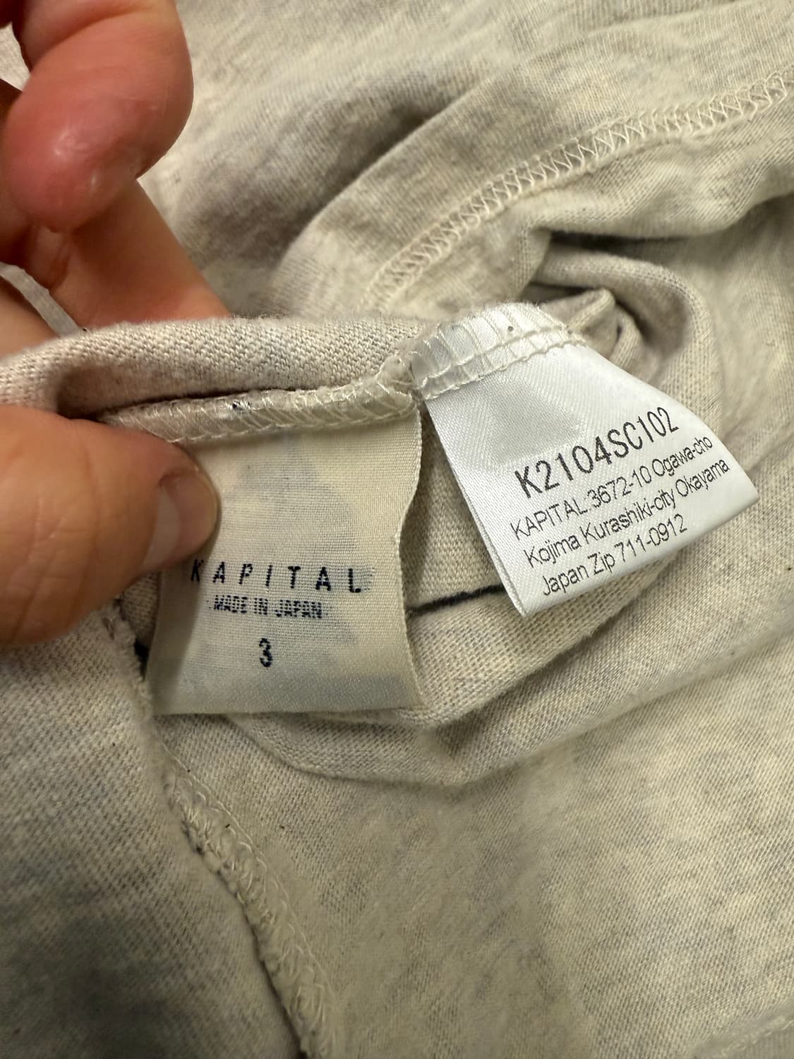 Kapital 캐피탈 링거티셔츠 상품이미지5