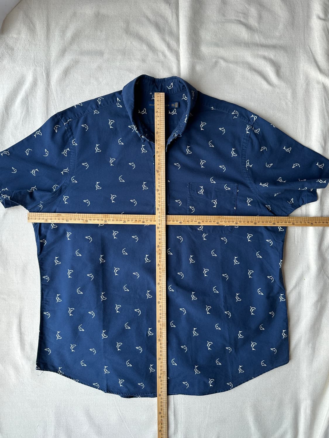 폴로 랄프로렌 돌고래 패턴 풀오버 반팔 셔츠 2XL 상품이미지9