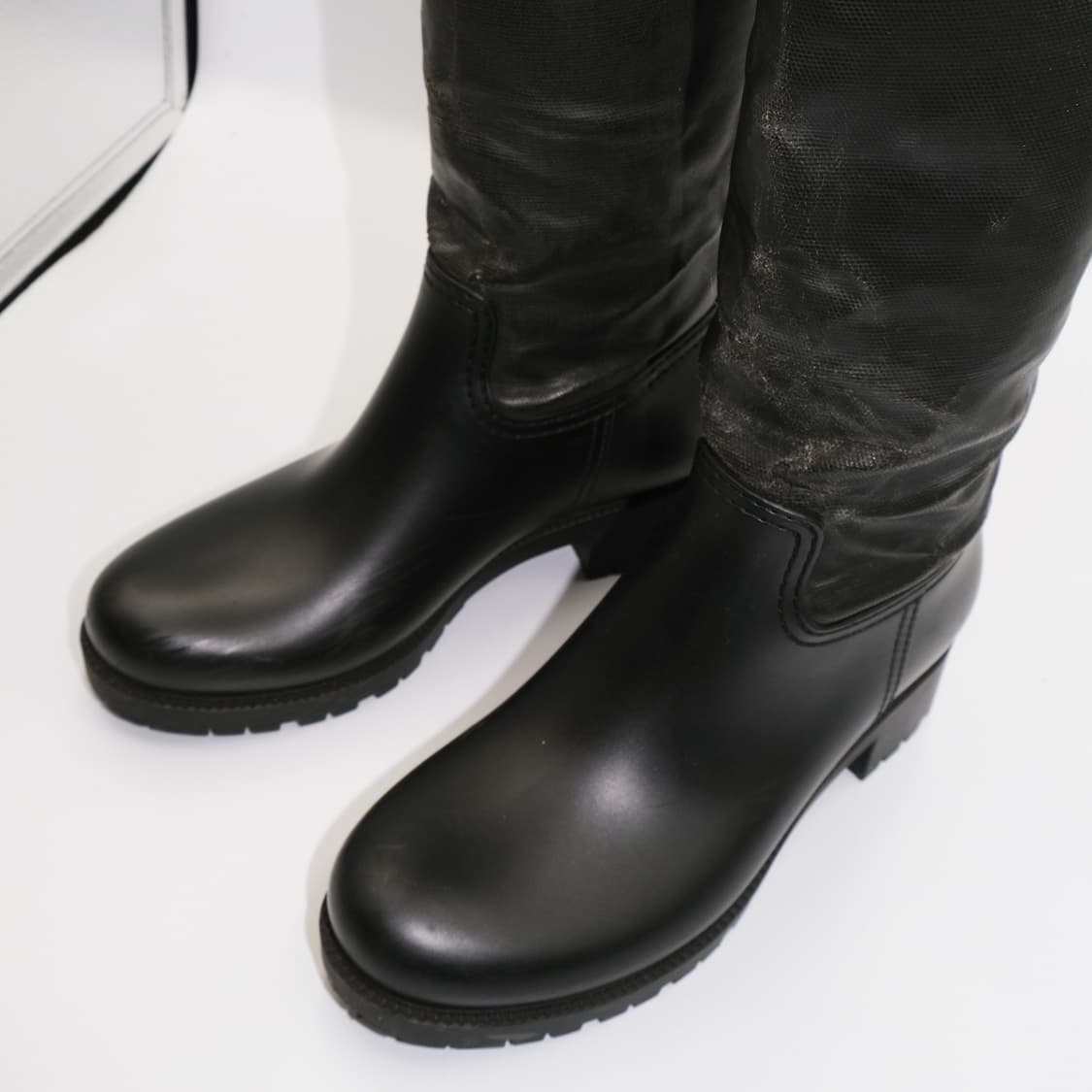 MM6 메종 마틴 마르지엘라 버클 니하이 레인부츠 38(240)사이즈  상품이미지5