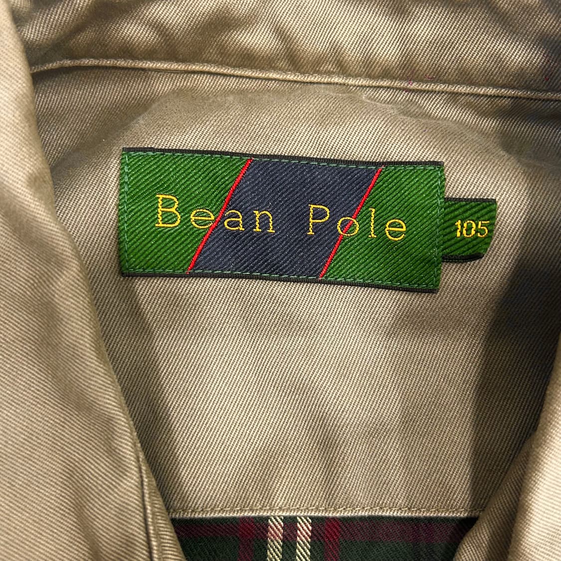 Bean pole 빈폴 카키 로고 딥베이지 블루종 상품이미지5