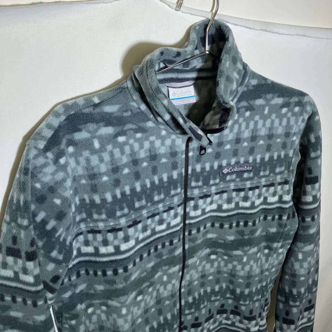 M)컬럼비아 체크패턴 후리스 자켓 상품이미지2