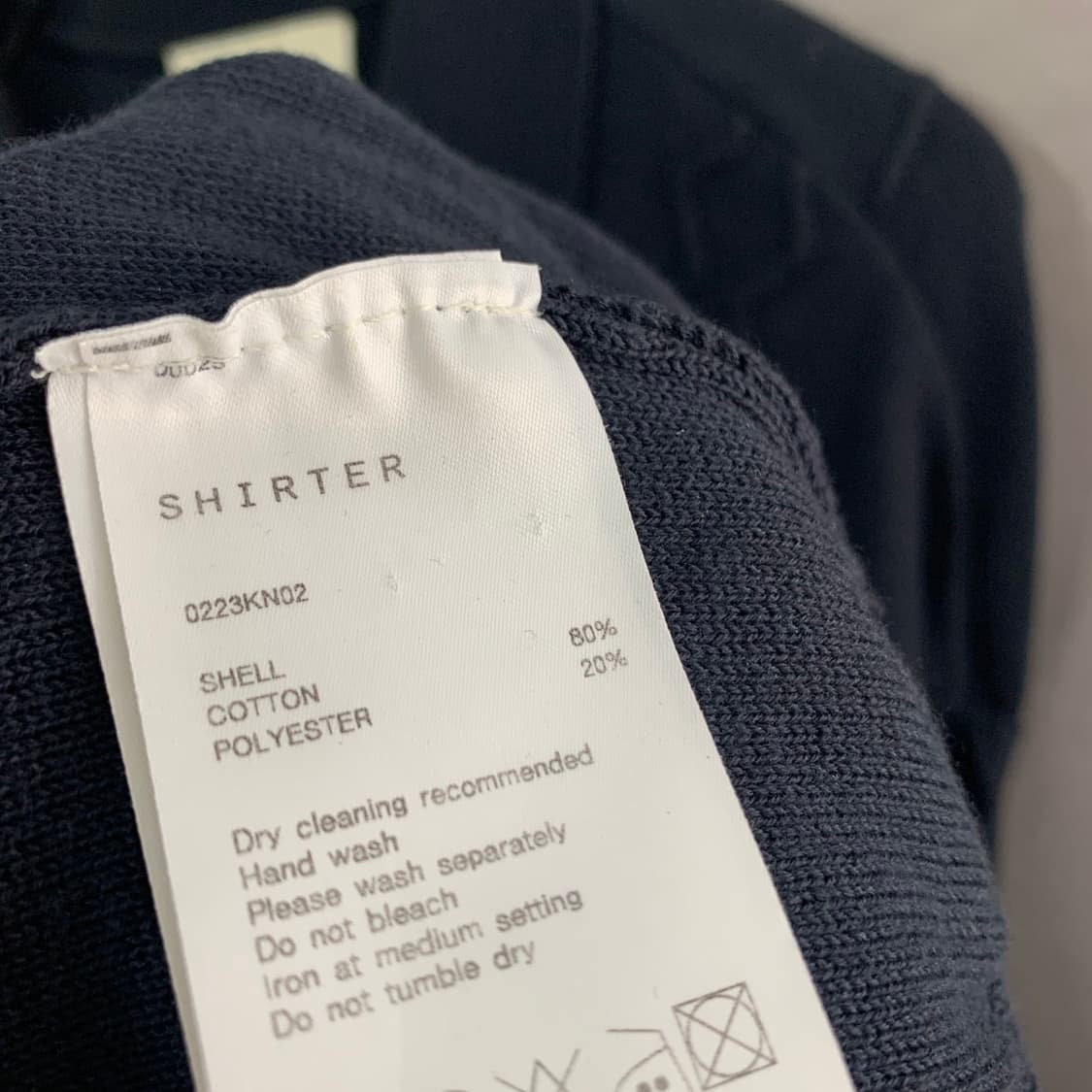 M SHIRTER 셔터 로고 패턴 하프 반팔 니트 가디건 상품이미지6