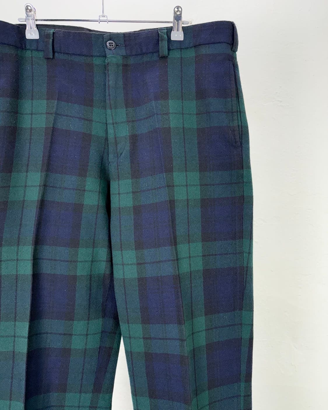 폴로 랄프로렌 블랙워치 원 턱 울 트라우저 팬츠 상품이미지3