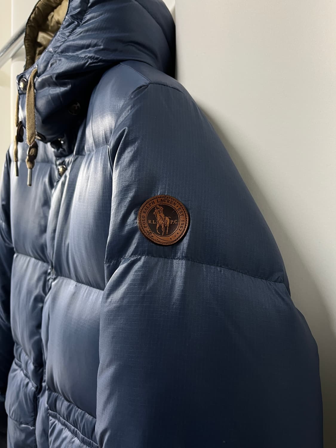 폴로 랄프로렌 코발트 블루 립스탑 다운 푸퍼 자켓 상품이미지5