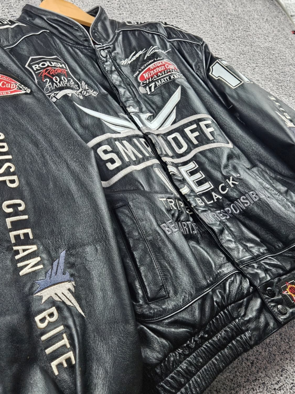 제프해밀턴 나스카 맷 켄세스 스미노프 가죽자켓 ( XL ) / 8066 상품이미지7