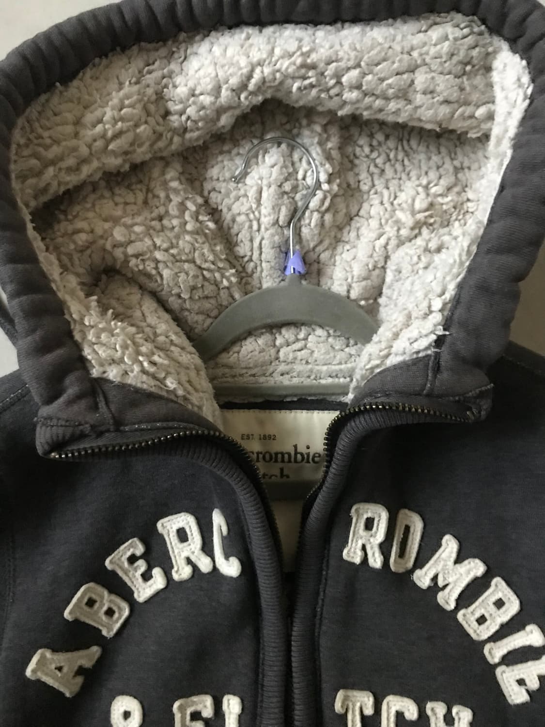 아베크롬비 그레이 퍼후드집업 상품이미지9