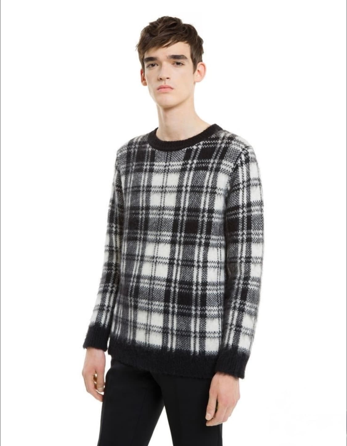 [S] 산드로옴므 모헤어 타탄체크 니트 상품이미지2
