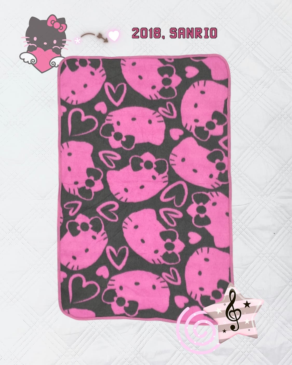 ꒰ঌ 방꾸 템 2018년 키티 갸루 담요 ໒꒱ 상품이미지1