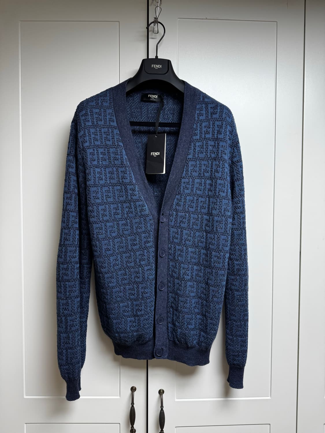 펜디 FF 자카드 린넨 가디건 IT48 (105) 상품이미지1