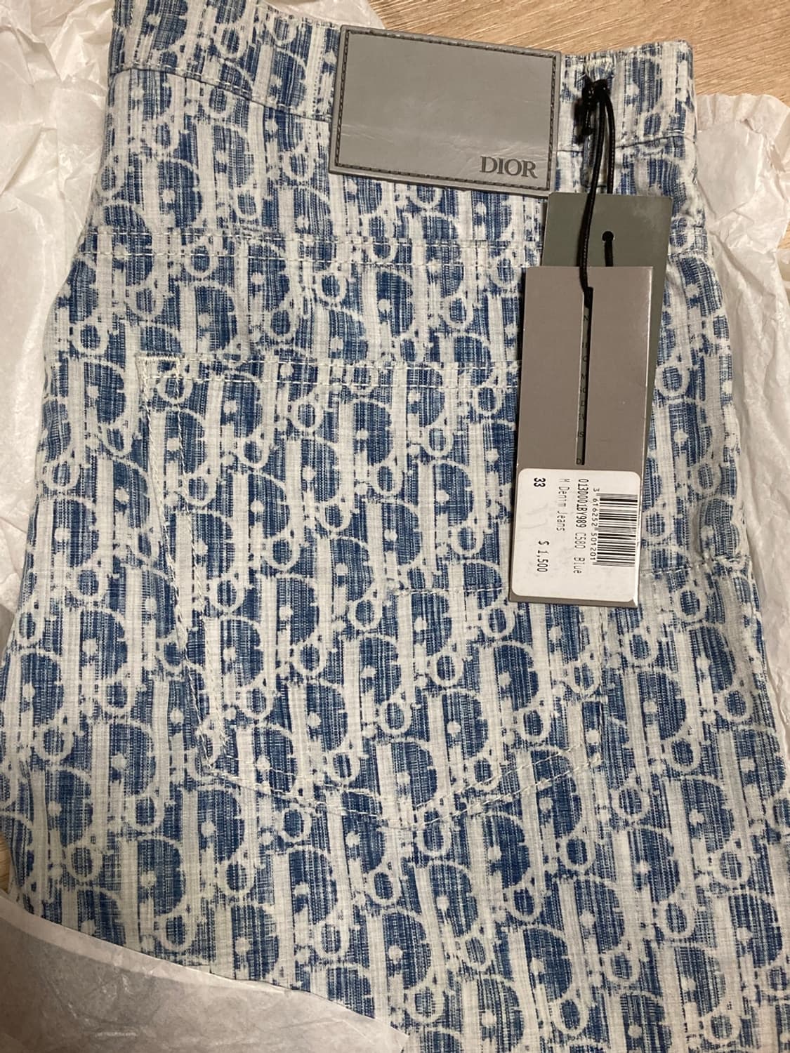 [33] 디올 오블리크 카스리 코튼 데님 진 상품이미지5