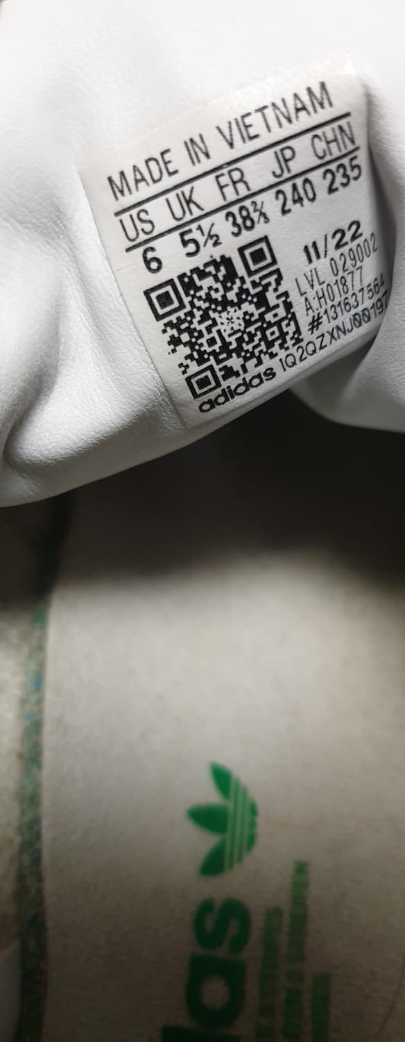 아디다스 삼바 비건 화이트 블랙 스니커즈 (240) 상품이미지7