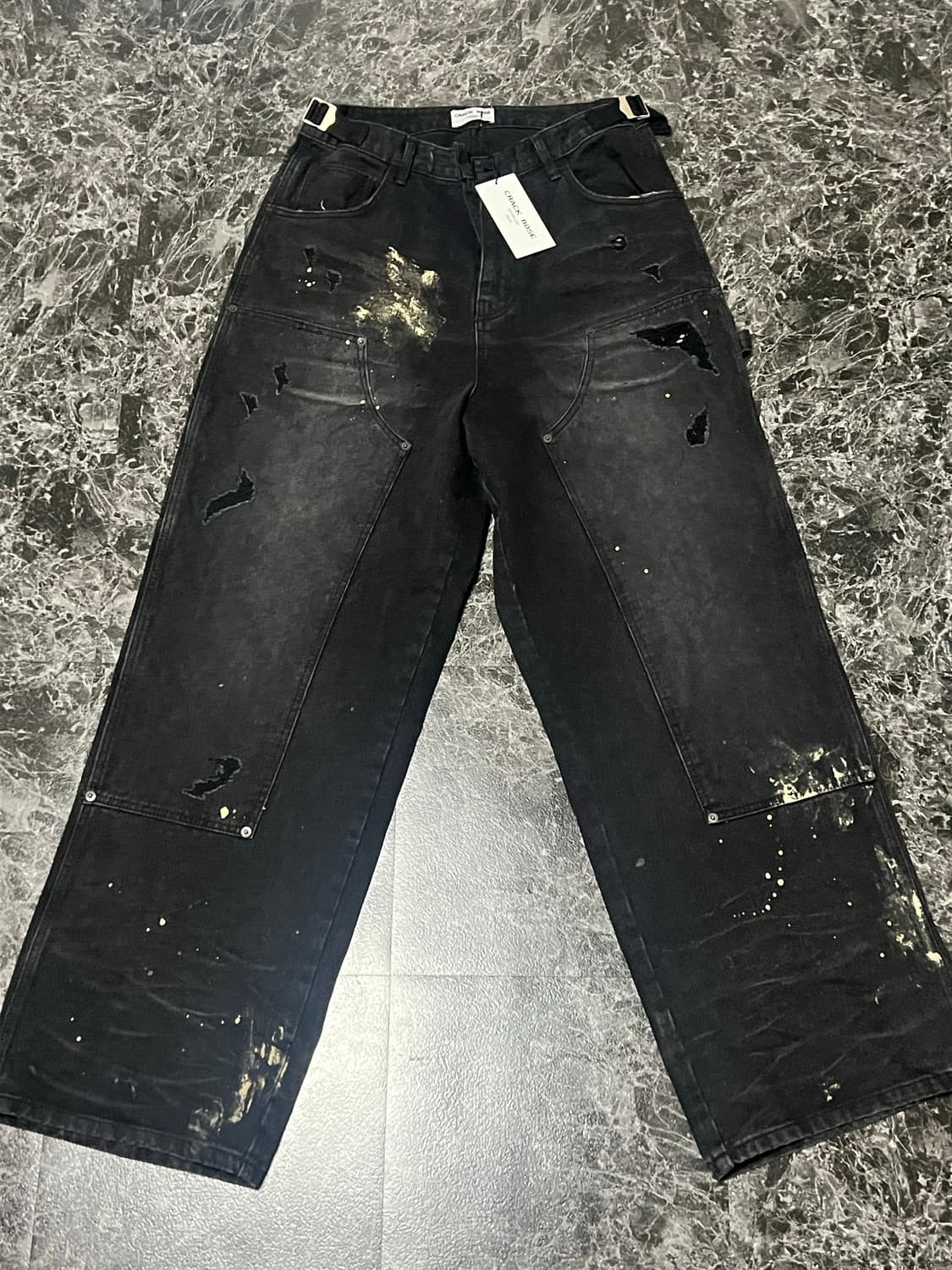 크랙로즈 SPLATTER DENIM PANTS 상품이미지3