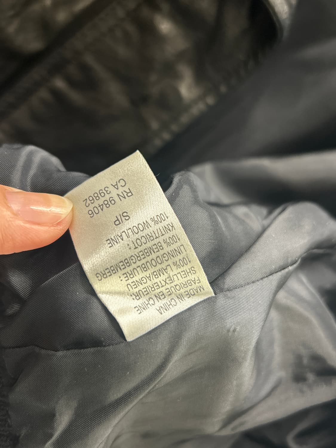 띠어리 풀집업 레더자켓 상품이미지6