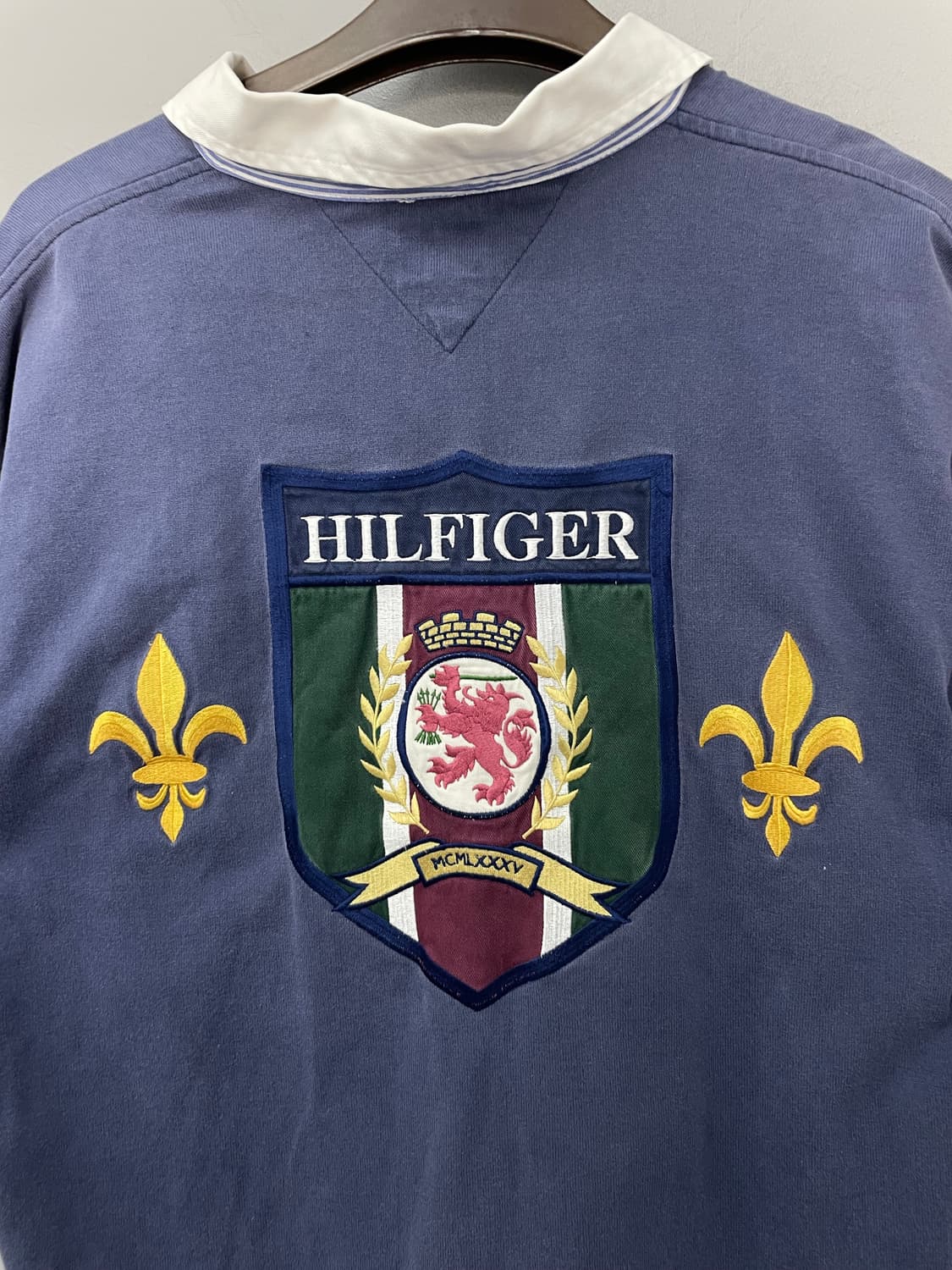 타미힐피커 올드스쿨 로고 네이비 카라 반팔 H2559 상품이미지5