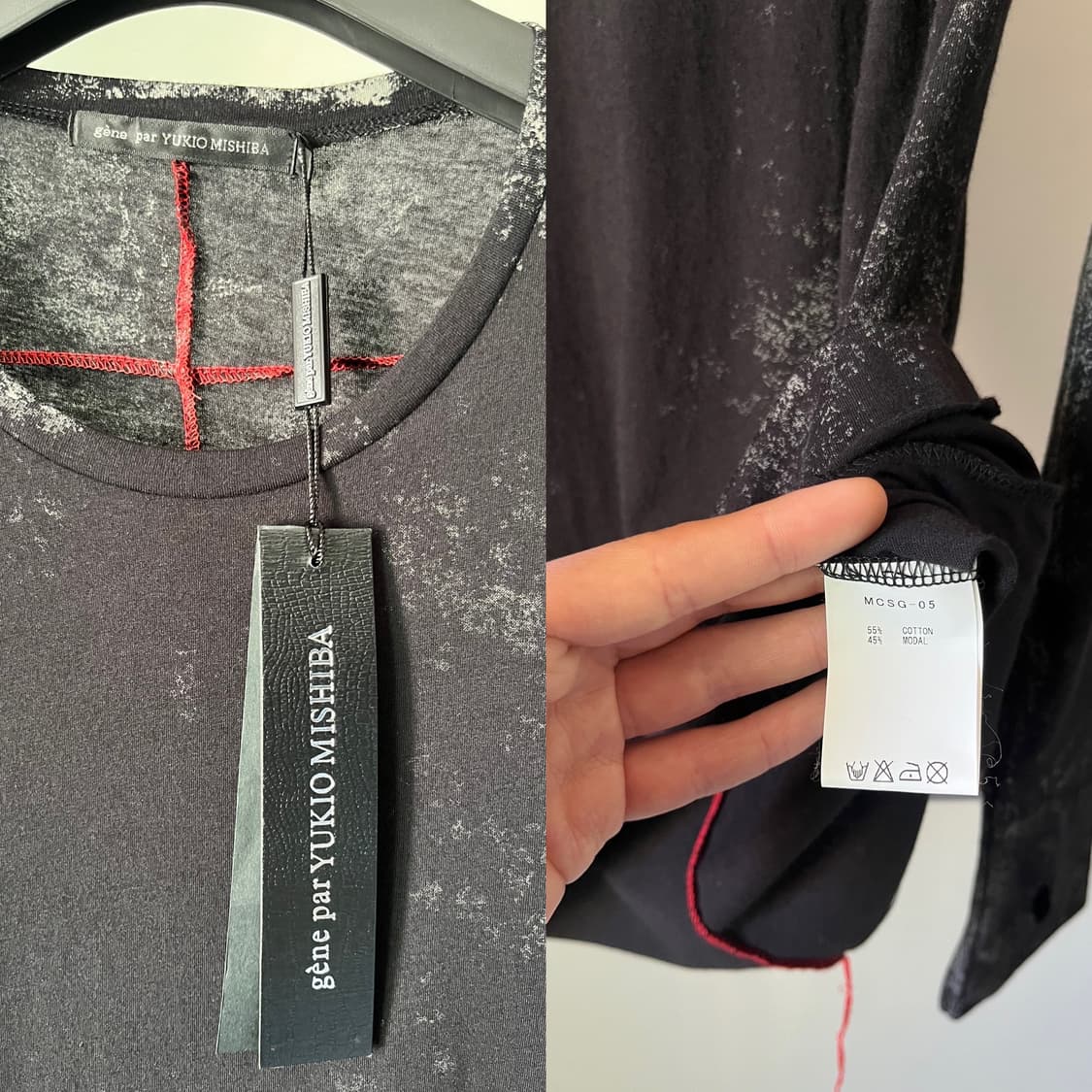 gène par YUKIO MISHIBA Scar-Stitch L/S 상품이미지10