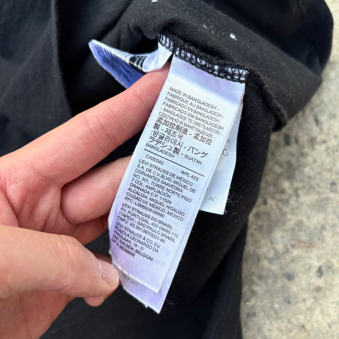 (XL) 리바이스 포켓 블랙 반팔 티셔츠 상품이미지5