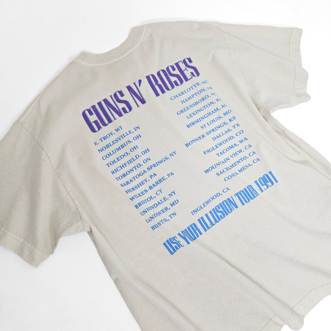 Guns N' 로지스 웨스턴 리벳 페인팅 티셔츠 (cream) 상품이미지4