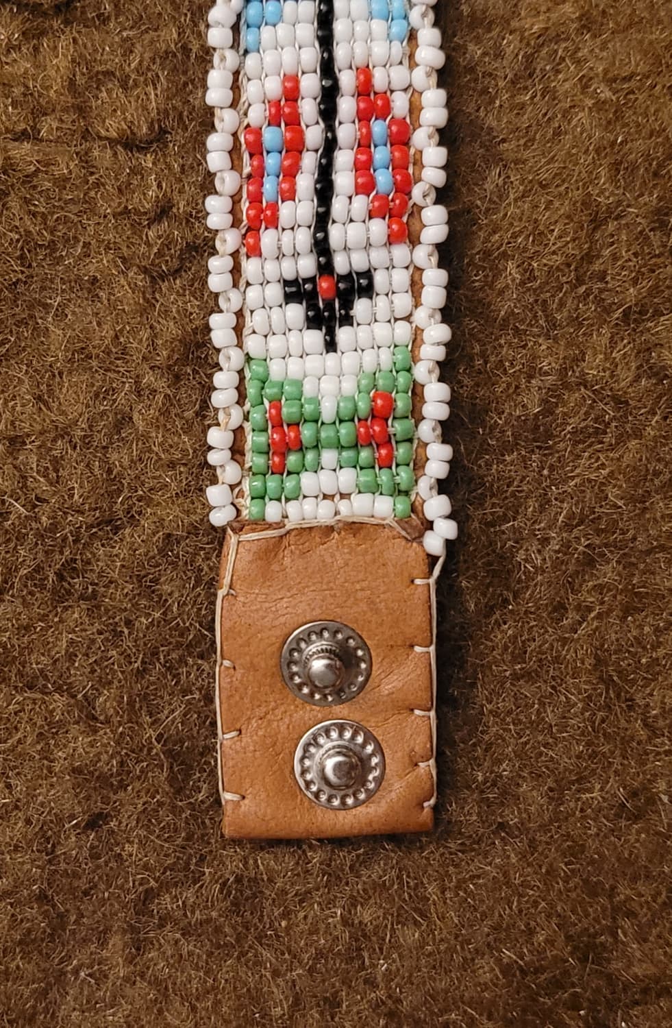 히피 &나바호 여성 비즈 가죽 팔찌(17*2) 상품이미지3